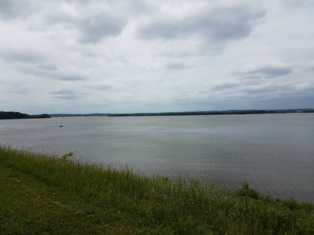 istock Potomac river, grass, and wood fence 686478276