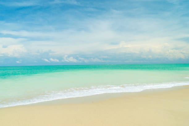 istock Bangsak beach on blue sky  at khao lak Phangnga 686488504