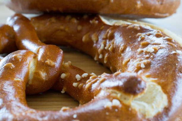 istock Salted pretzel closeup. 686491472