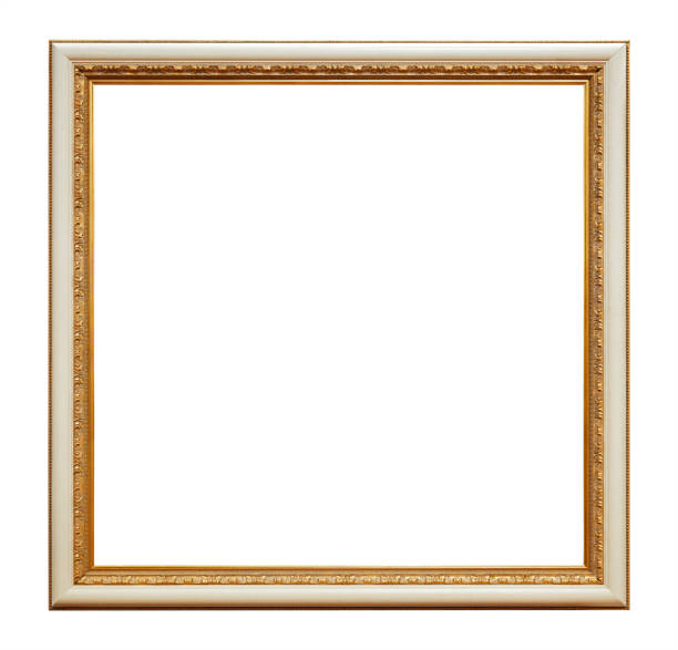 Armoedig Onderdrukking Maak een sneeuwpop Framework In Antique Style Vintage Picture Frame Isolated On White  Background Stock Photo - Download Image Now - iStock