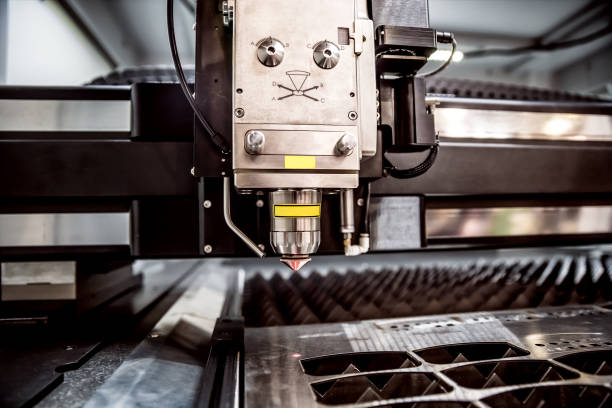 istock CNC Laser cutting of metal, modern industrial technology. 686518764