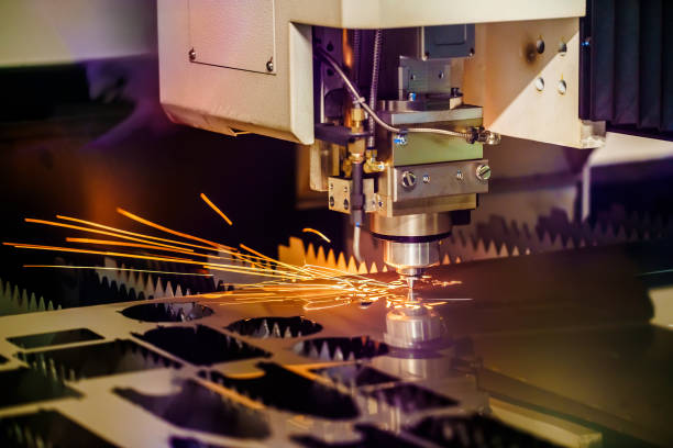 istock CNC Laser cutting of metal, modern industrial technology. 686518802