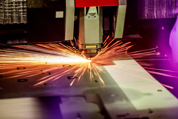 istock CNC Laser cutting of metal, modern industrial technology. 686518908