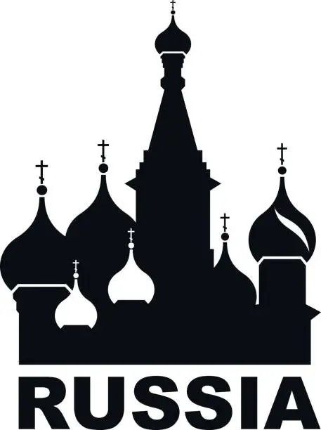 Vector illustration of Moscow. Red Square.