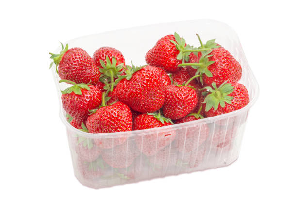 istock Garden strawberries in the plastic container 686542948