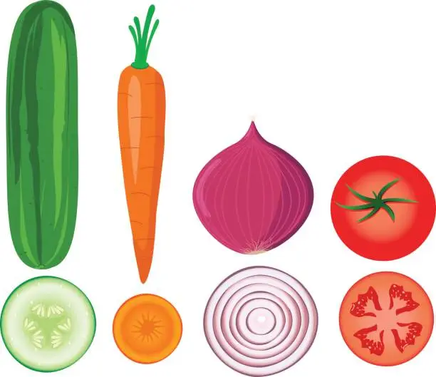 Vector illustration of Vegetables