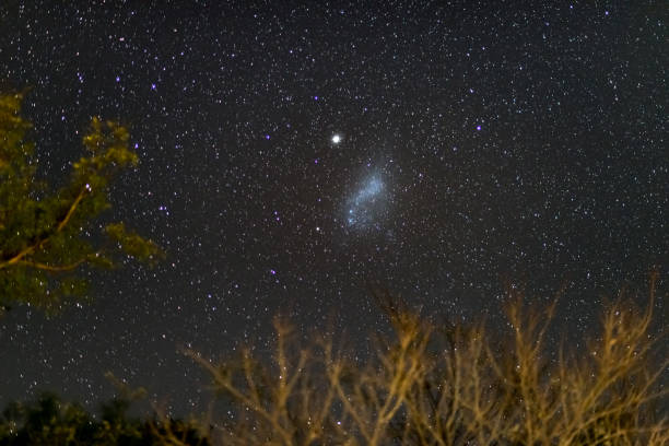 istock The starry sky and the majestic Magellanic Clouds 686546518