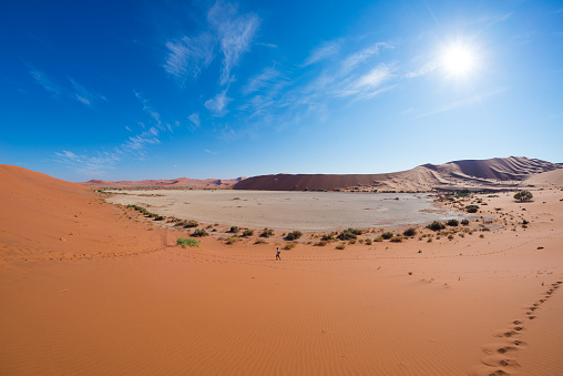 Deadvlei and the sand dunes of Namibia.