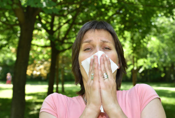 istock Woman with allergy symptom 686549794