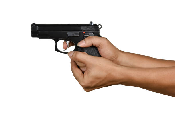 istock a hand with handgun cup and saucer gripping style 686549806