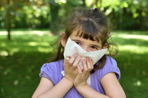 istock Young girl with allergy symptom 686549898