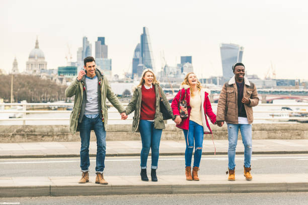 istock Multiethnic friends laughing in London 686552816