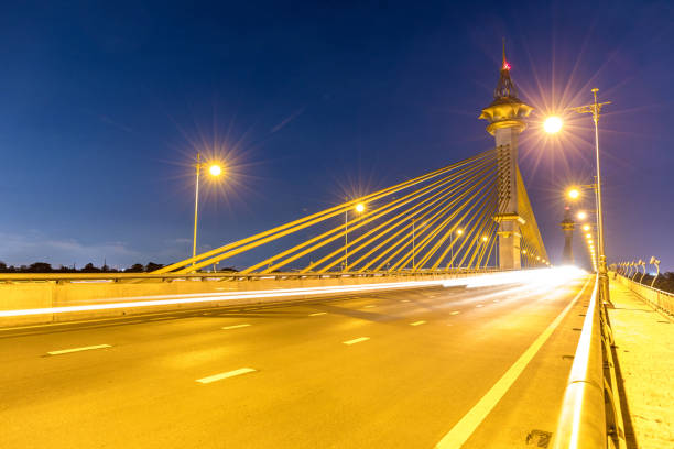 istock Bridge in Nonthaburi Thailand Sunset 686561850