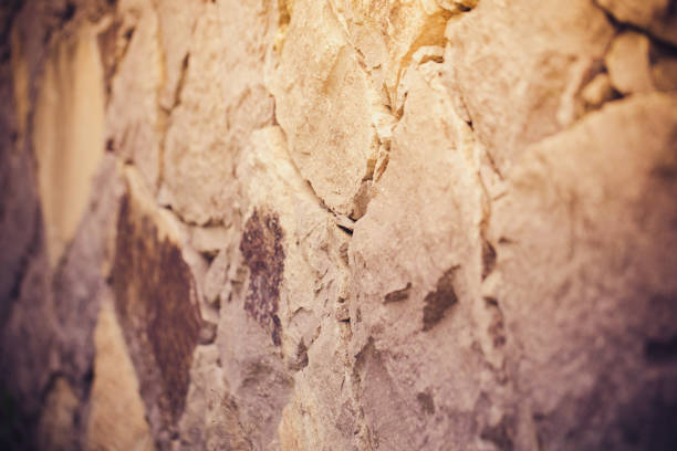 Close-up shot of stone blocks