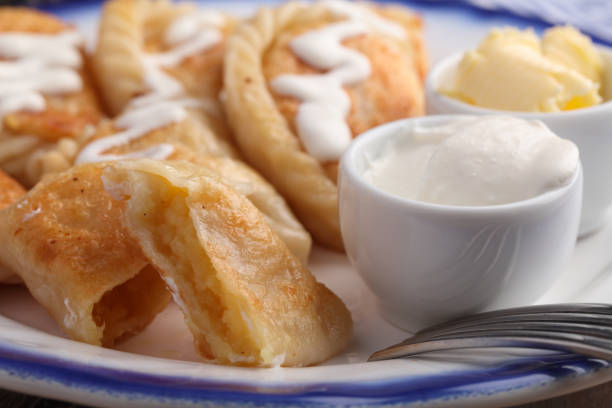 istock Traditional Polish dumplings Pierogi ruskie 686585460
