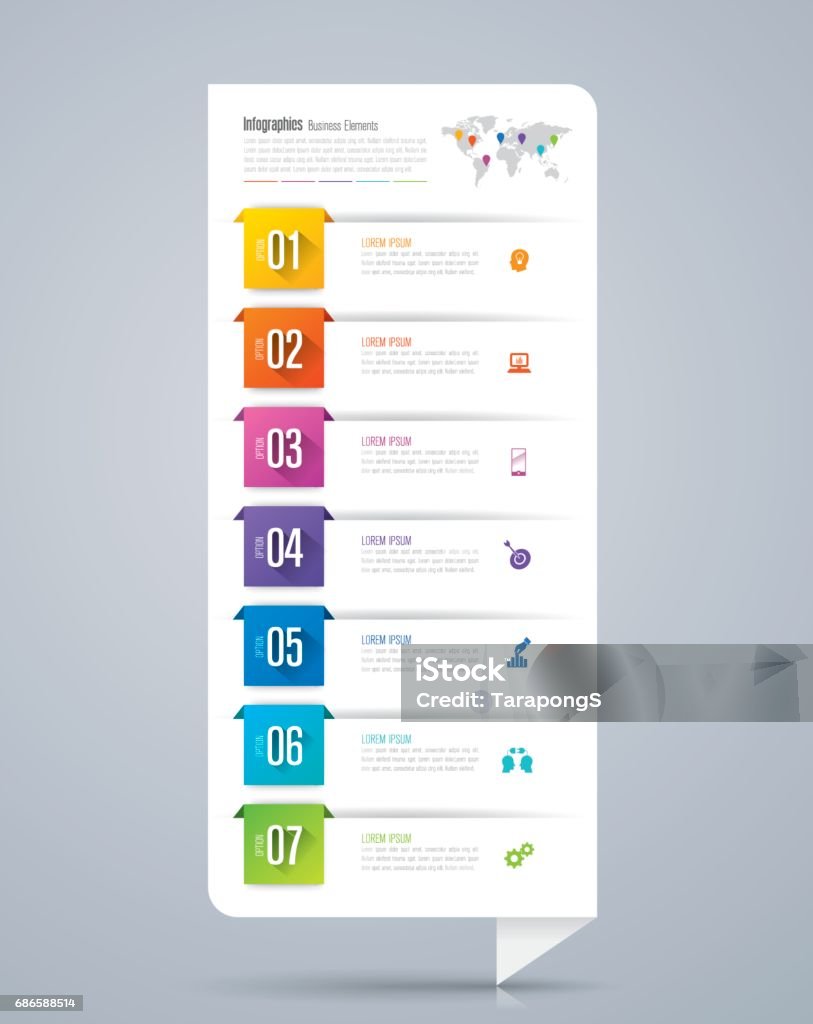 Infográficos design ícones vetoriais e negócios. - Vetor de Infográfico royalty-free