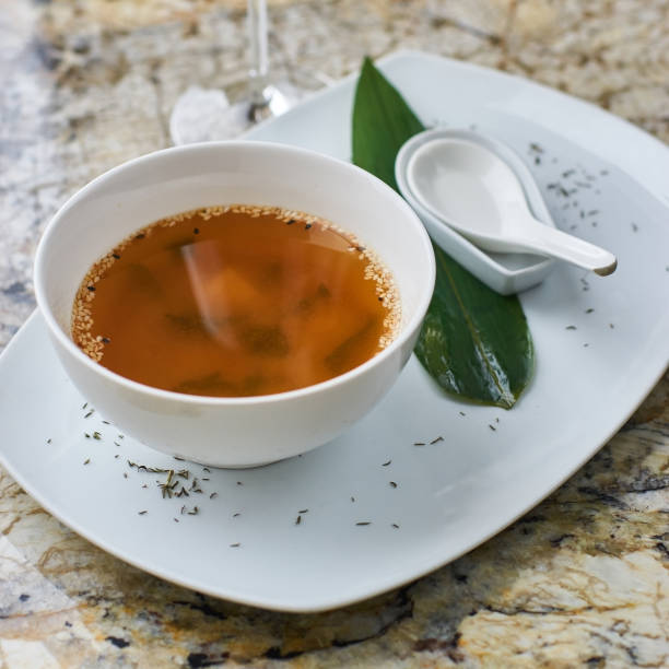 istock Japanese cuisine. Miso soup 686590628