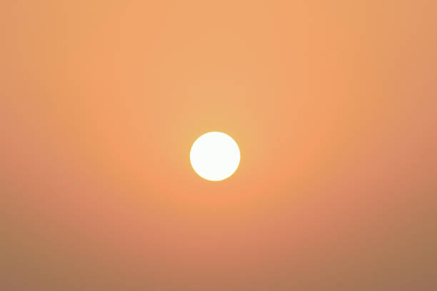 Nature Background early morning summer Sun in horizontal frame