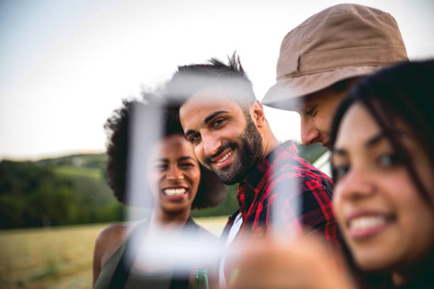 istock Instant shot during a road trip, friends having fun on holidays 686614600