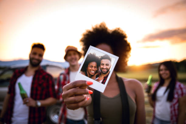 istock Instant shot during a road trip, friends having fun on holidays 686614620