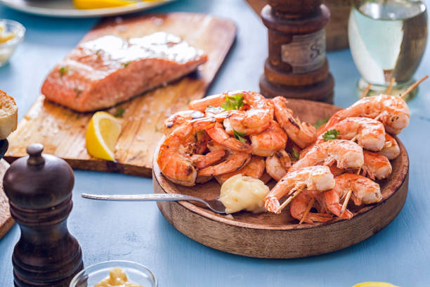 istock Variation of Fish and Seafood Barbecue 686623686