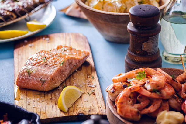 istock Variation of Fish and Seafood Barbecue 686623732