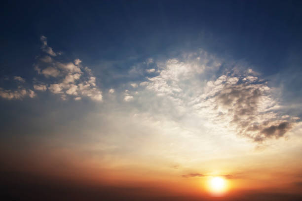 istock Beautiful clouds and Blue sky during the Sunset. 686633228