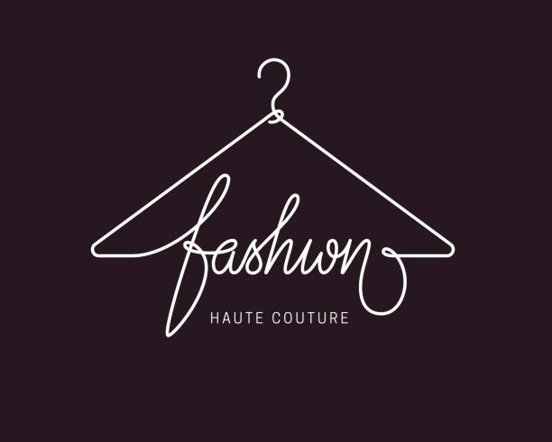 illustrations, cliparts, dessins animés et icônes de conception d’icône de mode créative - haute couture