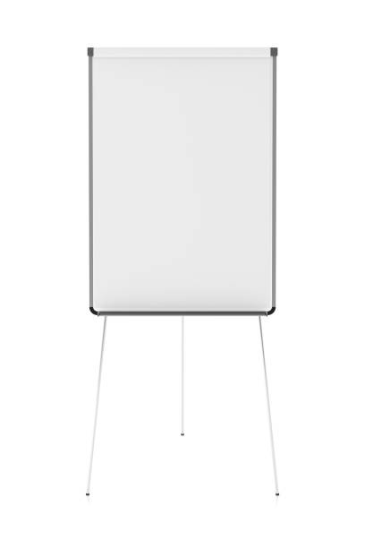 blank flip chart standing - flipchart whiteboard easel chart imagens e fotografias de stock