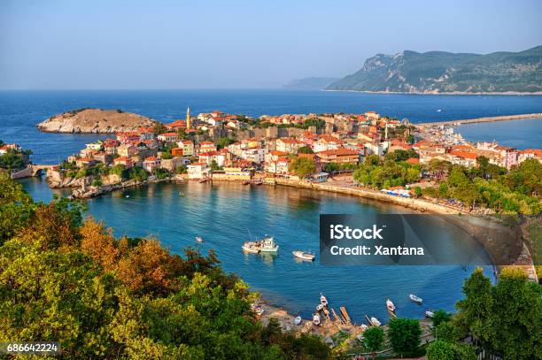 Amasra Town On The Black Sea Coast Turkey Stock Photo - Download Image Now - Türkiye - Country, Tourism, Black Sea