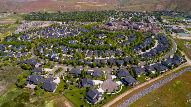 istock Unique circular neighborhood in Idaho 686660222