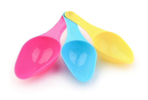 istock Set of plastic measuring spoons isolated 686663258