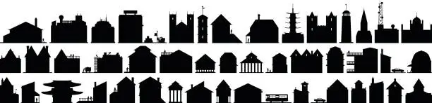 Vector illustration of Buildings