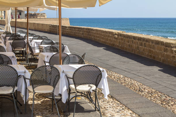 istock Street cafe in Alghero, Sardinia, Italy 686690236