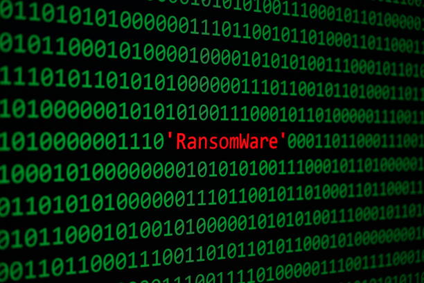 The RansomWare and Binary code Concept Security and Malware attack The RansomWare and Binary code, RansomWare Concept Security and Malware attack. zero errors stock pictures, royalty-free photos & images