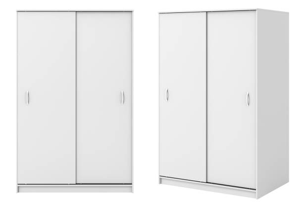 istock Wardrobe with closed sliding doors 686708508