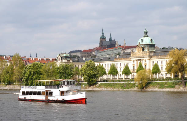 istock Prague, Czech Republic, Hradcany Castle and Vltava River. 686724200