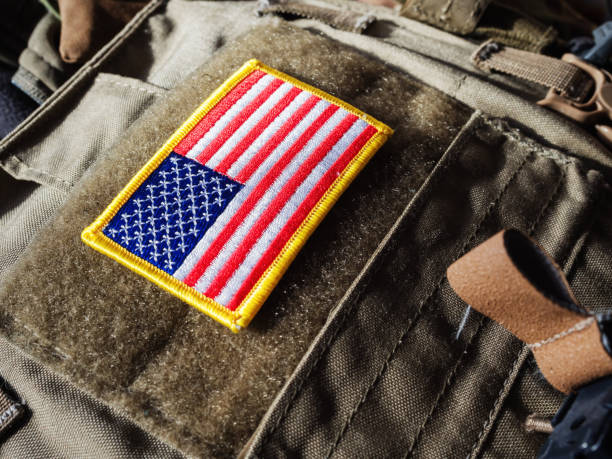 istock USA Flag Velcro Patch On The Plate Carrier 686728134