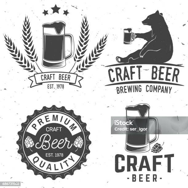 Vintage Design For Bar Pub And Restaurant Business Stock Illustration - Download Image Now