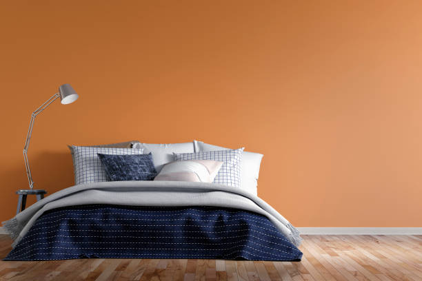 istock Modern urban bedroom with decoration 686734142