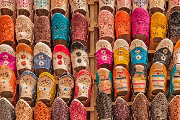 istock Colorful babiuches at souk in Fez, Morocco 686742824