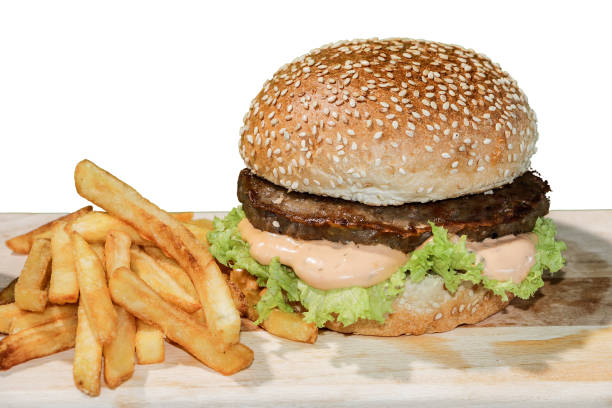 istock Hamburger and French Fries 686747706