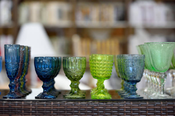 istock Beautiful glasses of colored glass 686750084