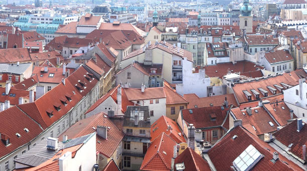 istock Prague, Czech Republic, Old Town - roofs. 686750148