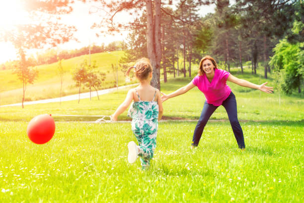 istock Little girl running toward their mom 686750282