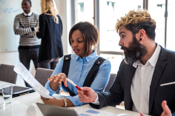 istock Business discussion in the office 686770812