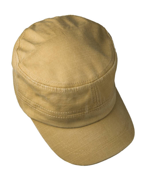 istock cap isolated on white background. cap with a visor. beoge cap 686783868