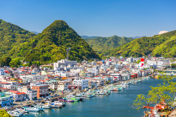 istock Shimoda, Japan Town Skyline 686792746