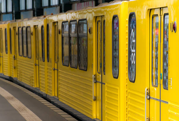 istock Train Moving At Subway Station 686803177