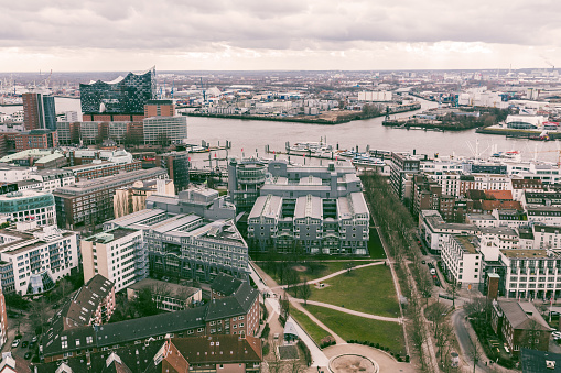 Aerial view Hamburg, Germany